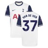 Maglia ufficiale Tottenham Hotspur Van De Ven 37 Casa 2024-25 per Uomo